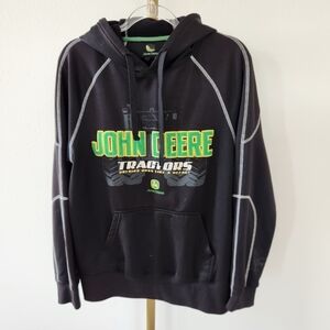 John Deere Black Hoodie Medium